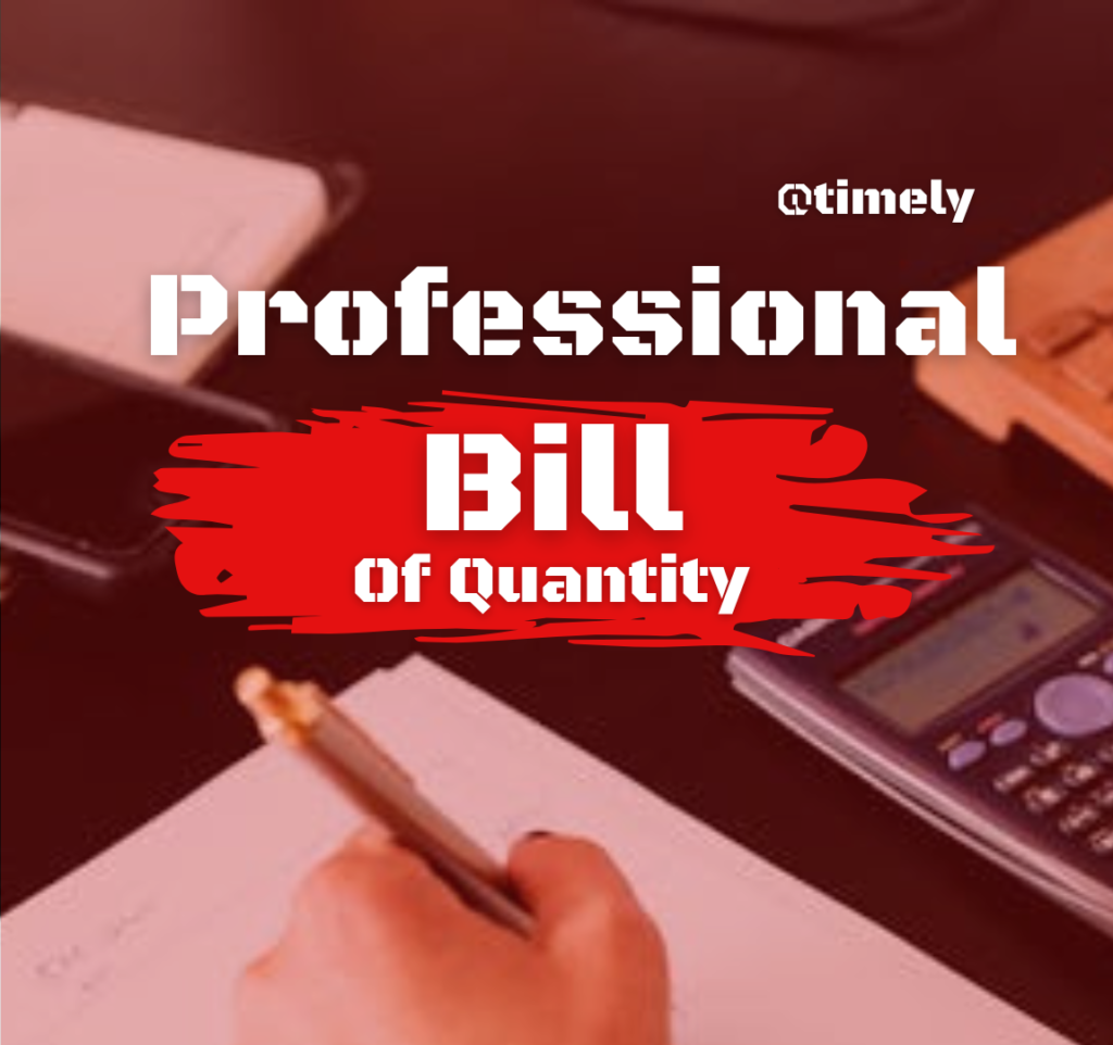 bill of quantity services in Nairobi